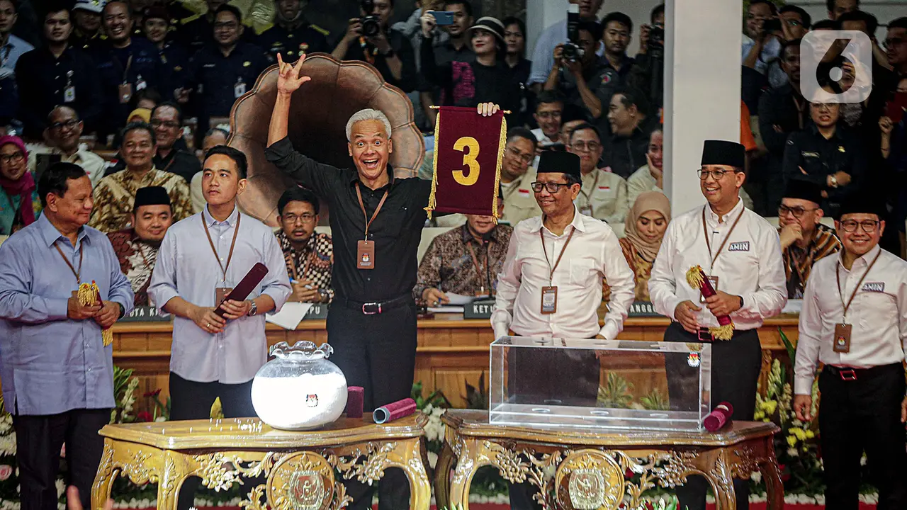 pengundian nomor urut capres-cawapres Pemilu 2024