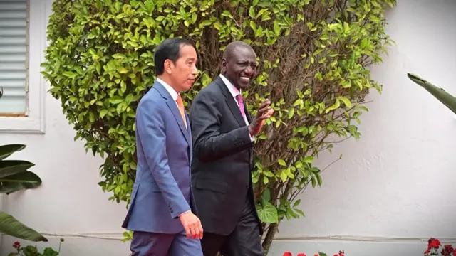 Presiden Joko Widodo atau Jokowi Bertemu dengan Presiden Republik Kenya William Ruto