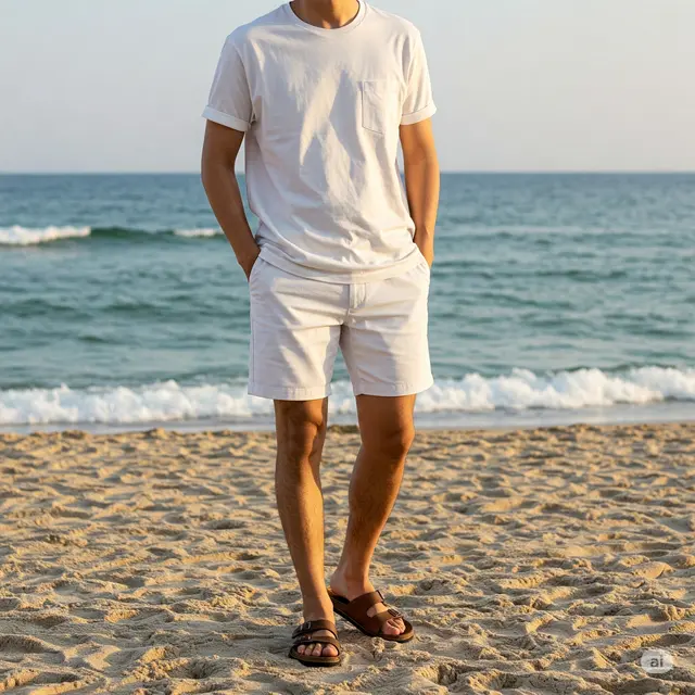 8 Inspirasi Outfit ke Pantai Pria yang Stylish dan Nyaman