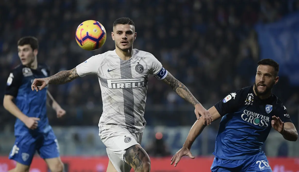 7. Mauro Icardi (Inter Milan) - 9 gol dan 2 assist (AFP/Filippo Monteforte)
