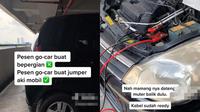 Bukan Montir, Pria Ini Malah Pesan Taksi Online untuk Bantu Perbaiki Mobil Mogok (TikTok/@barongrock)