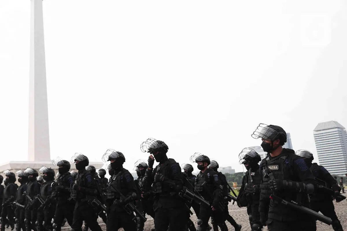 Apel Gabungan Pasukan Pengamanan Demo 11 April 2022