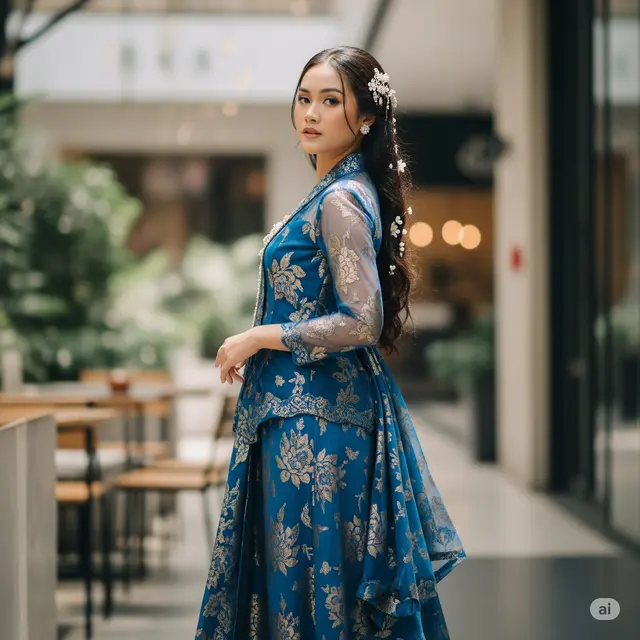 Model Dress Batik Panjang Terbaru. Foto: Gemini
