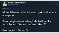 6 Curhatan Netizen di Momen Lebaran Ini Bikin Tepuk Jidat