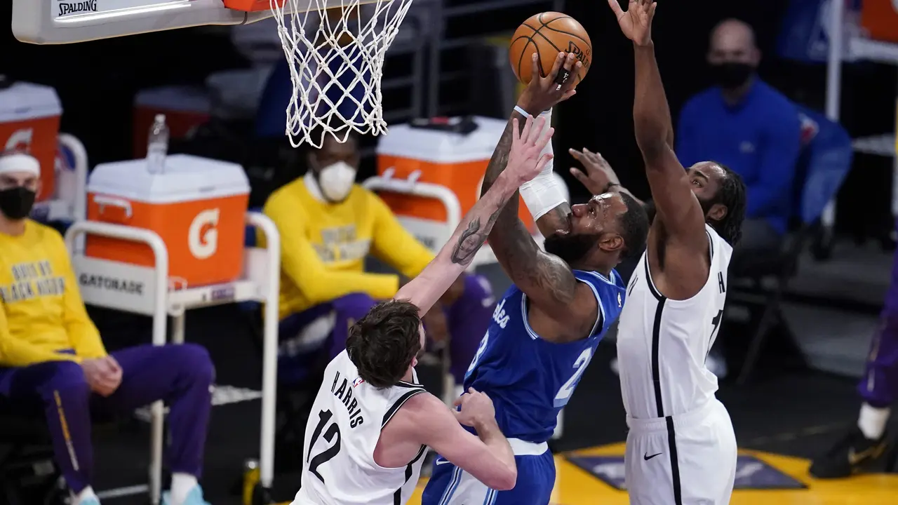 Los Angeles Lakers Vs Brooklyn Nets.