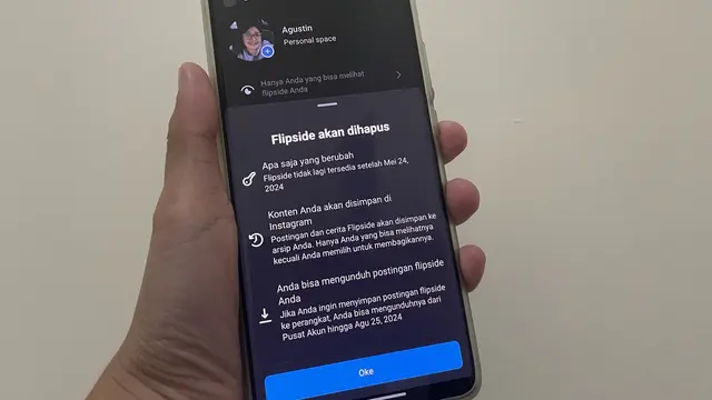 Flipside Instagram bakal dihapus