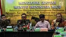 Ketua F-PKB Cucun Ahmad Syamsurizal (kanan) bersama Ketua DPP PKB Jazilul Fawaid (kedua kiri) saat menjadi narasumber pada diskusi publik dan launching FGD F-PKB di Kompleks Parlemen, Jakarta, Selasa (16/7/2019). FGD membahas tema 'Mengawal Ikhtiar Menuju Indonesia Maju'. (Liputan6.com/JohanTallo)