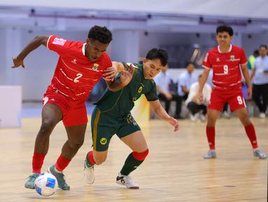 Tim Nasional Futsal Indonesia sukses meraih kemenangan telak dalam laga perdana Grup B ASEAN Futsal Championship 2026, Senin (06/04/2026) siang WIB. (Dok. FFI)