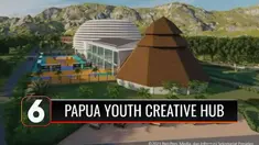 Presiden Joko Widodo meresmikan dimulainya pembangunan Gedung Papua Youth Creative Hub dengan menelan anggaran sebesar Rp 95 miliar. Harapannya, gedung ini dapat mengembangkan talenta muda-mudi di Papua dalam sains, seni, budaya hingga olahraga.