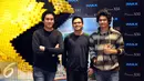 TheOvertunes saat menghadiri Premier Film Pixels di IMAX Gandaria City, Jakarta, Rabu (29/7/2015). Film Pixels menjadi obat rindu untuk para penggemar game klasik tahun 90-an. (Liputan6.com/Panji Diksana)