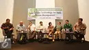 Suasana diskusi bertajuk Low Carbon Technology for Solid Waste Management, di Jakarta, Rabu (6/1). Diskusi membahas permasalahan sampah di Indonesia serta penggunaan teknologi yang tepat dan bermanfaat bagi lingkungan. (Liputan6.com/Immanuel Antonius)