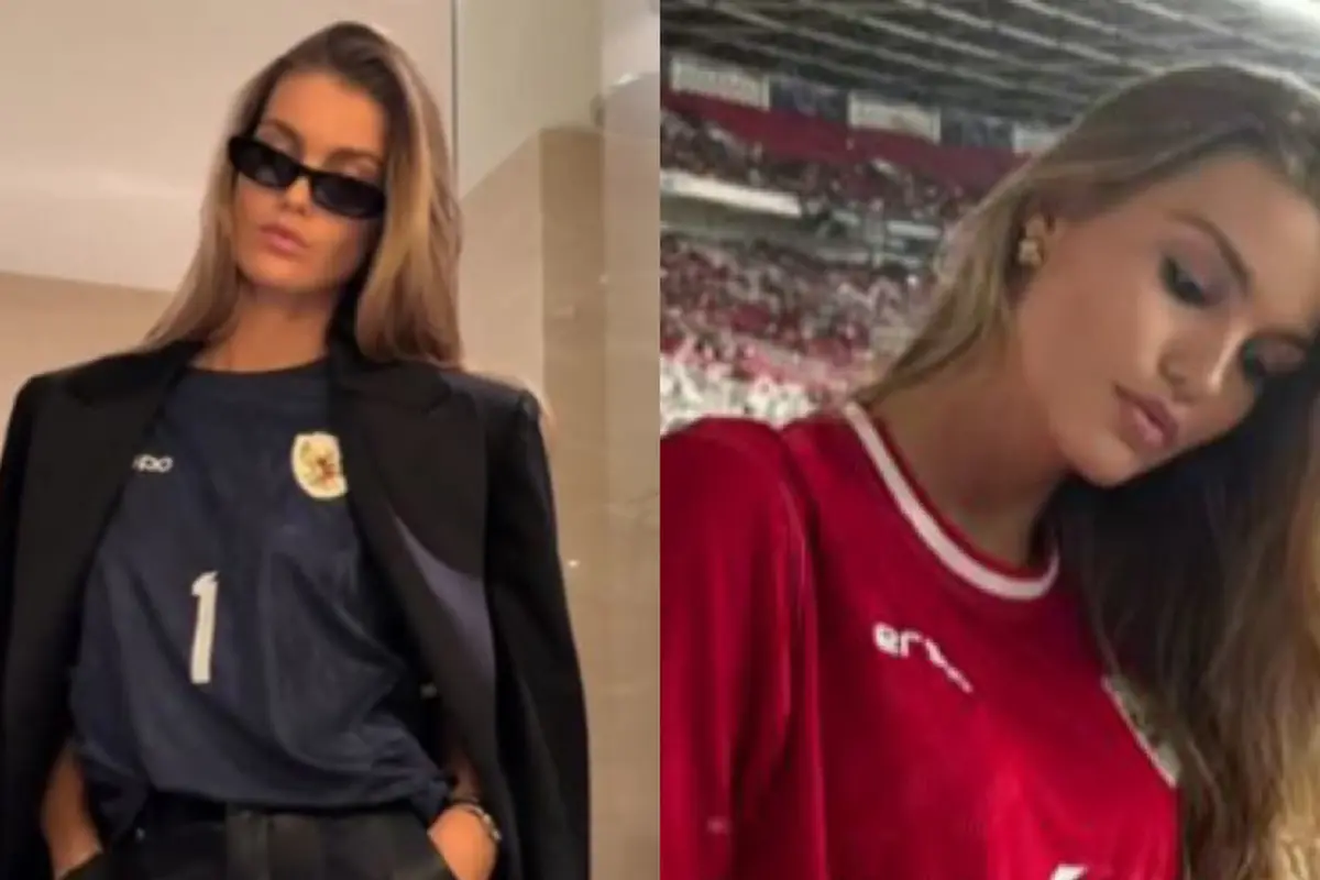 Luna Bijl Kekasih Maarten Paes Perdana Menyaksikan Pertandingan Timnas di GBK