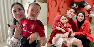 Sejumlah artis sudah 'meracuni' anaknya agar ngefans tim sepakbola kesayangan orangtuanya. [Instagram.com/raffinagita_1717, lestikejora]