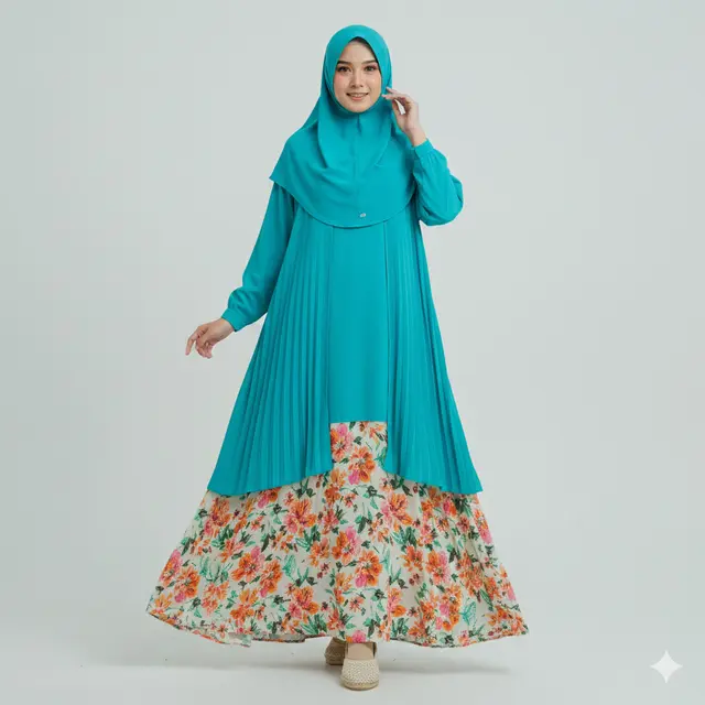 Model Gamis Syari Outdoor Activity Friendly. Gemini