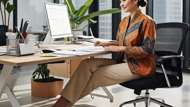 7 Model Atasan Batik Kantoran yang Simpel untuk Wanita Sibuk, Tetap Rapi dan Elegan Sepanjang Hari