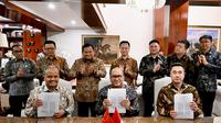 Presiden Prabowo Subianto menerima delegasi Hisense di kediamannya di Kertanegara. (Biro Pers, Media, dan Informasi Sekretariat Presiden)