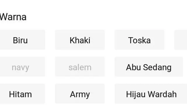 6 Nama Warna Barang di Online Shop Ini Bikin Pembeli Jadi Bingung