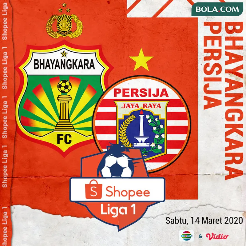 Shopee Liga 1 - Bhayangkara FC Vs Persija Jakarta