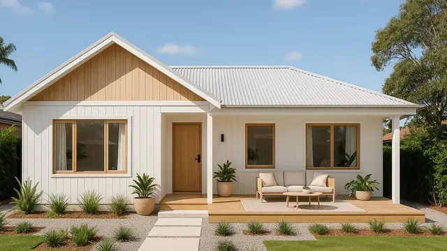 Desain Rumah 1 Lantai Simple dan Estetik yang Lagi Tren 2025/ Ilustrasi AI