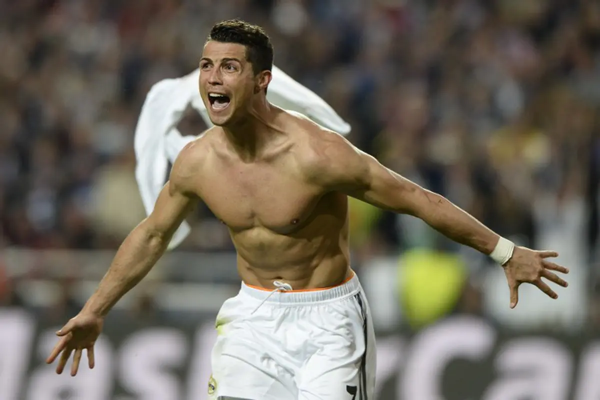 Cristiano Ronaldo  Selebrasi  (FRANCK FIFE / AFP)