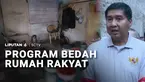 Menteri Perumahan dan Kawasan Permukiman, Maruarar Sirait, meninjau rumah warga penerima bantuan bedah rumah di Palmerah, Jakarta Barat. Kementerian PKP menargetkan akan merenovasi rumah sebanyak 400.000 unit sepanjang 2026.