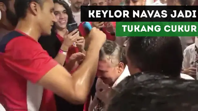 VIDEO: Lolos ke Piala Dunia, Kiper Real Madrid Cukur Pelatihnya