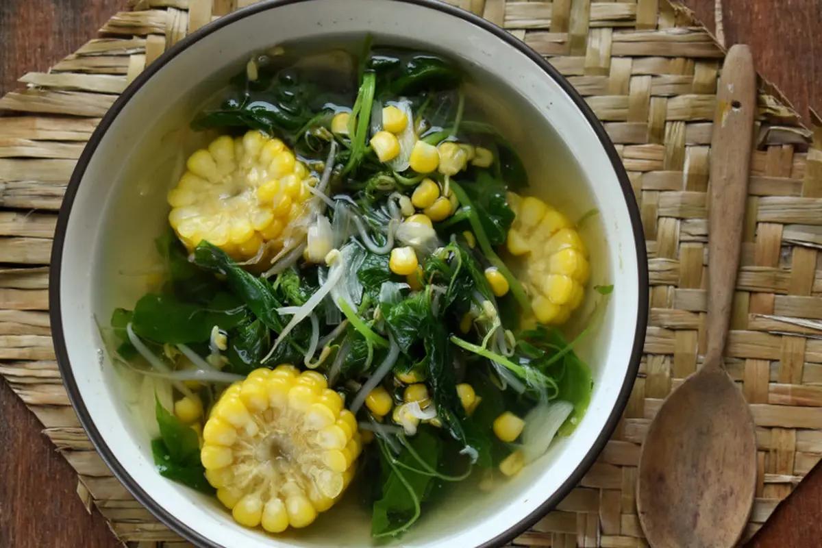 resep sayur bening kangkung