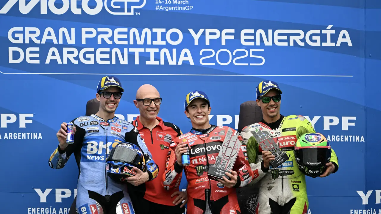 Podium Main Race MotoGP Argentina 2025