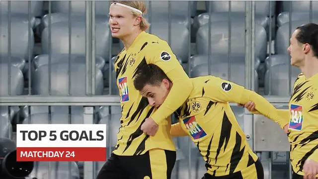 Berita video 5 gol terbaik yang tercipta pada pekan ke-24 Bundesliga 2020/2021, di mana dua torehan dari laga Der Klassiker masuk dalam daftar tersebut.