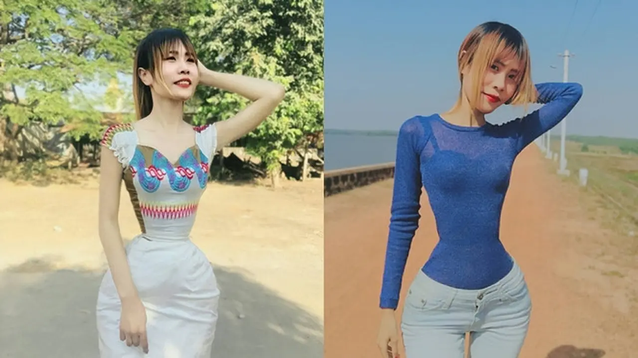 Miliki Ukuran Pinggang yang Tak Biasa, Ini 6 Potret Su Moh Naing Wanita Asal Myanmar