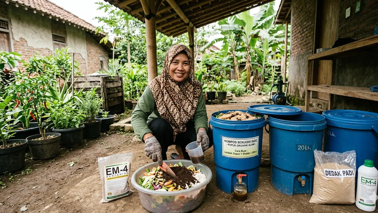 Cara Membuat Pupuk Organik Sisa Dapur