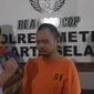 Panca Darmansyah ayah pembunuh empat anaknya di Jagakarsa saat jumpa pers di Mapolres Metro Jakarta Selatan, Kamis (21/12/2023). (Merdeka.com).