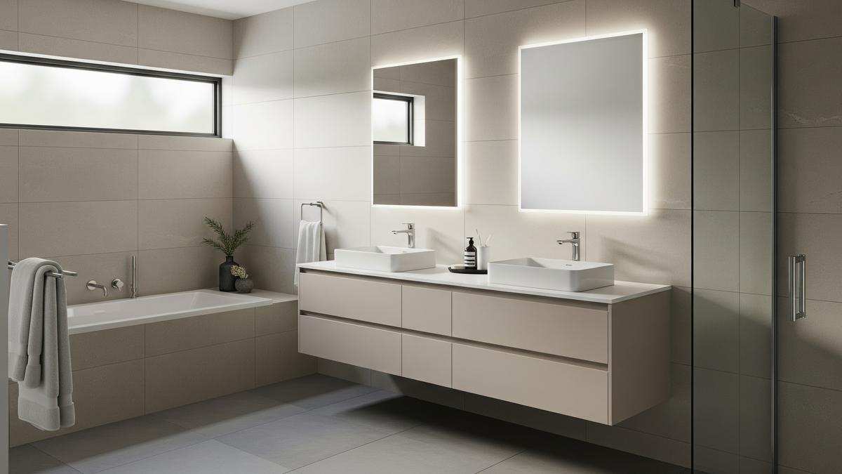 7 Warna Meja Rias Kamar Mandi Paling Awet Tren hingga 2026, Pilihan Desainer Interior