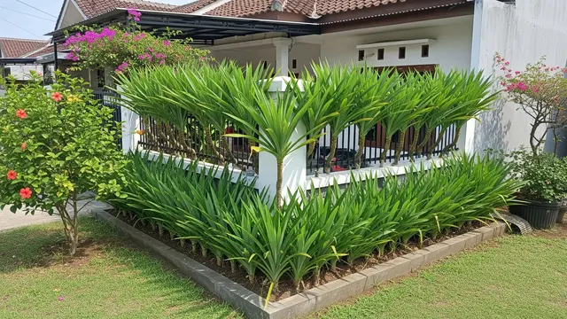 Pandan untuk Mengisi Sudut Pagar yang Sering Dilewati