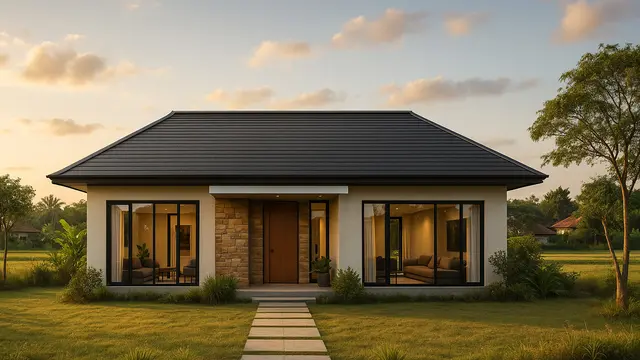 Konsep Rumah Sederhana Tapi Mewah di Kampung/via ChatGPT