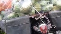 Sepeda motor korban penuh muatan sayur mayur untuk program Makan siang gratis atau MBG