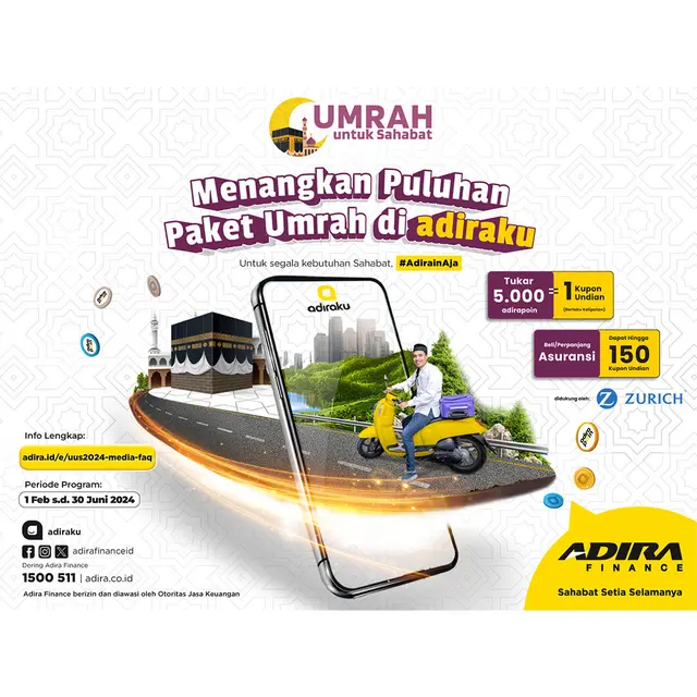 Menangkan Puluhan Paket Umrah di adiraku.