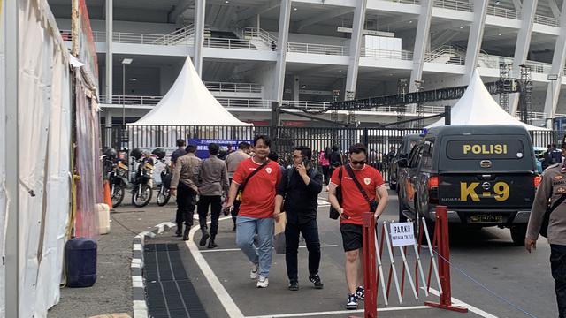 Suasana di SUGBK Jelang Indonesia vs Jepang
