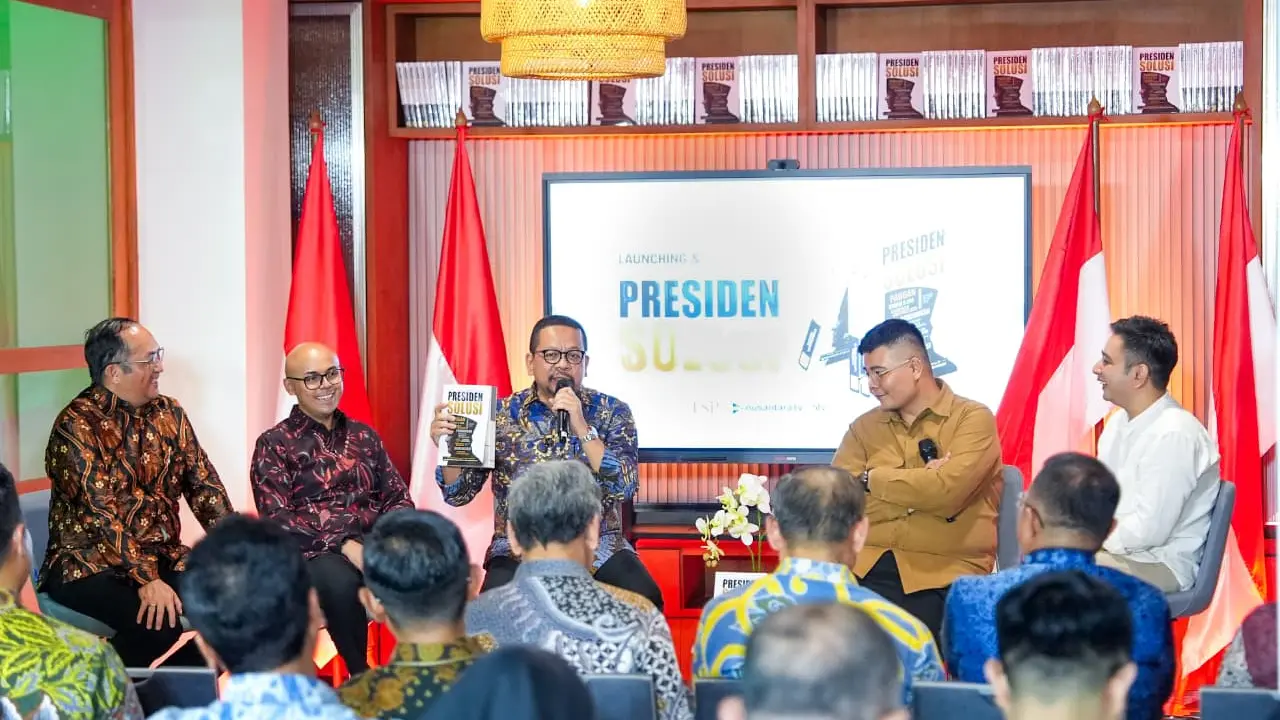 Kepala Bakom RI Muhammad Qodari meluncurkan buku berjudul "Presiden Solusi".