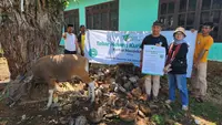 Dompet Dhuafa menggelar pemotongan hewan kurban di Pulau Muna, tepatnya Desa Lagadi, Lawa, Kabupaten Muna Barat, Sulawesi Tenggara. (Liputan6.com/Dicky Agung Prihanto).
