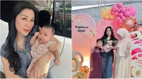 Momen ibunda Larissa Chou momong baby Alesha sang cucu. (sumber: Instagram/julietanherisman)