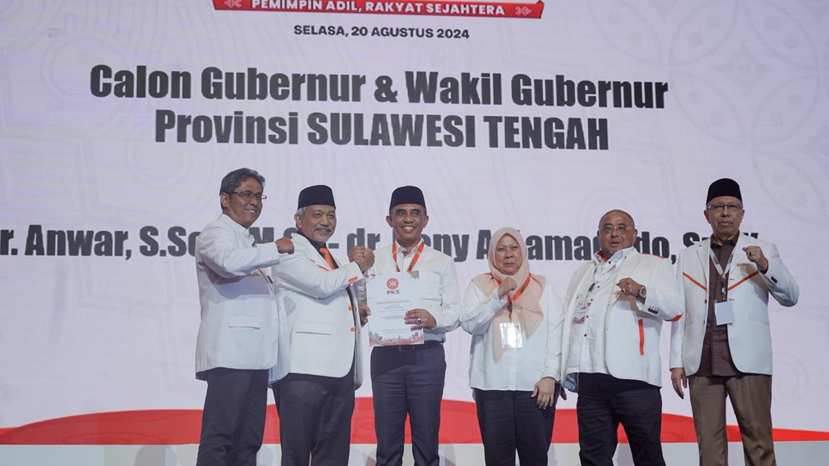 Siap Berlayar di Pilgub Sulteng 2024, Anwar-Reny Dapat Surat B1 KWK PKS Berita Viral Hari Ini Jumat 20 September 2024