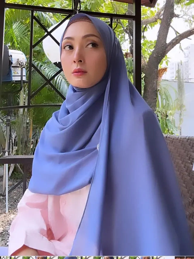 6 Potret Della Puspita Mantap Kenakan Hijab, Berawal dari Dorongan Suami