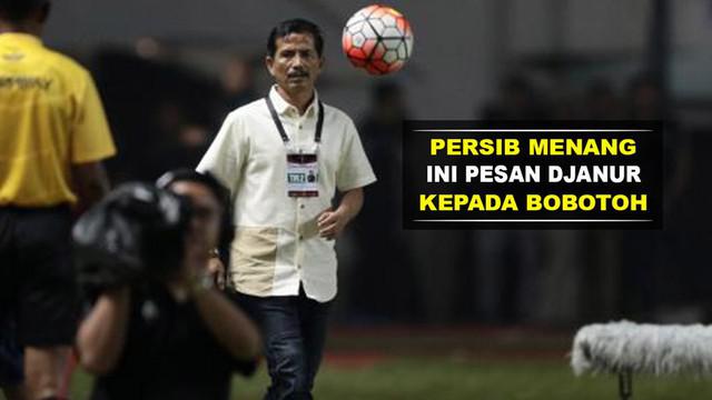 Ini pesan Djadjang Nurdjaman kepada Bobotoh usai Persib Bandung menang atas Semen Padang pada perebutan tempat ketiga Piala Presiden 2017.