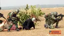 Citizen6, Kalijati: Seusai upacara  sebagai acara tambahan dimeriahkan dengan demo simulasi pembebasan sandera oleh Team dari Kompi BS Paskhasau. (Pengirim: Muslih Udin)