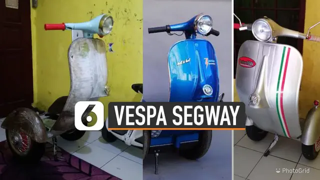 Kreatifitas anak bangsa ini patut diapresiasi karena membuat vespa segwey elektrik buatan anak bangsa.