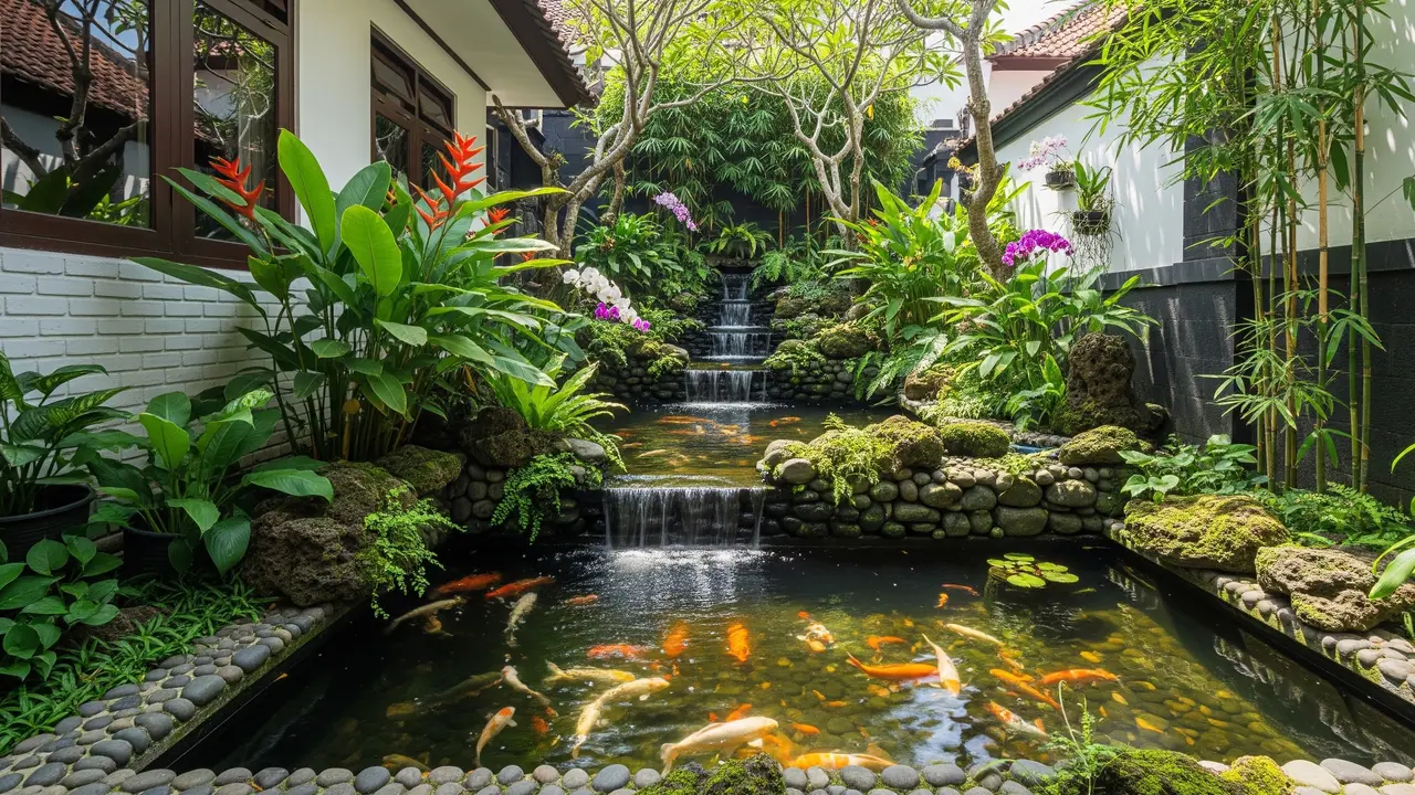 Cara Membuat Kolam Ikan Bertingkat untuk Lahan Sempit