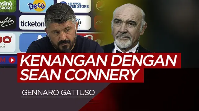 Gennaro Gattuso dan Sean Connery. (Bola.com/Dody Iryawan)