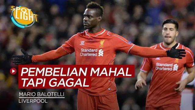 VIDEO: Bukan Cuma Mario Balotelli, Berikut Ini 4 Striker Mahal yang Gagal di Liverpool