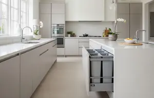 7 Model Tempat Sampah Tarik di Kitchen Set, Bikin Dapur Lebih Rapi dan Fungsional